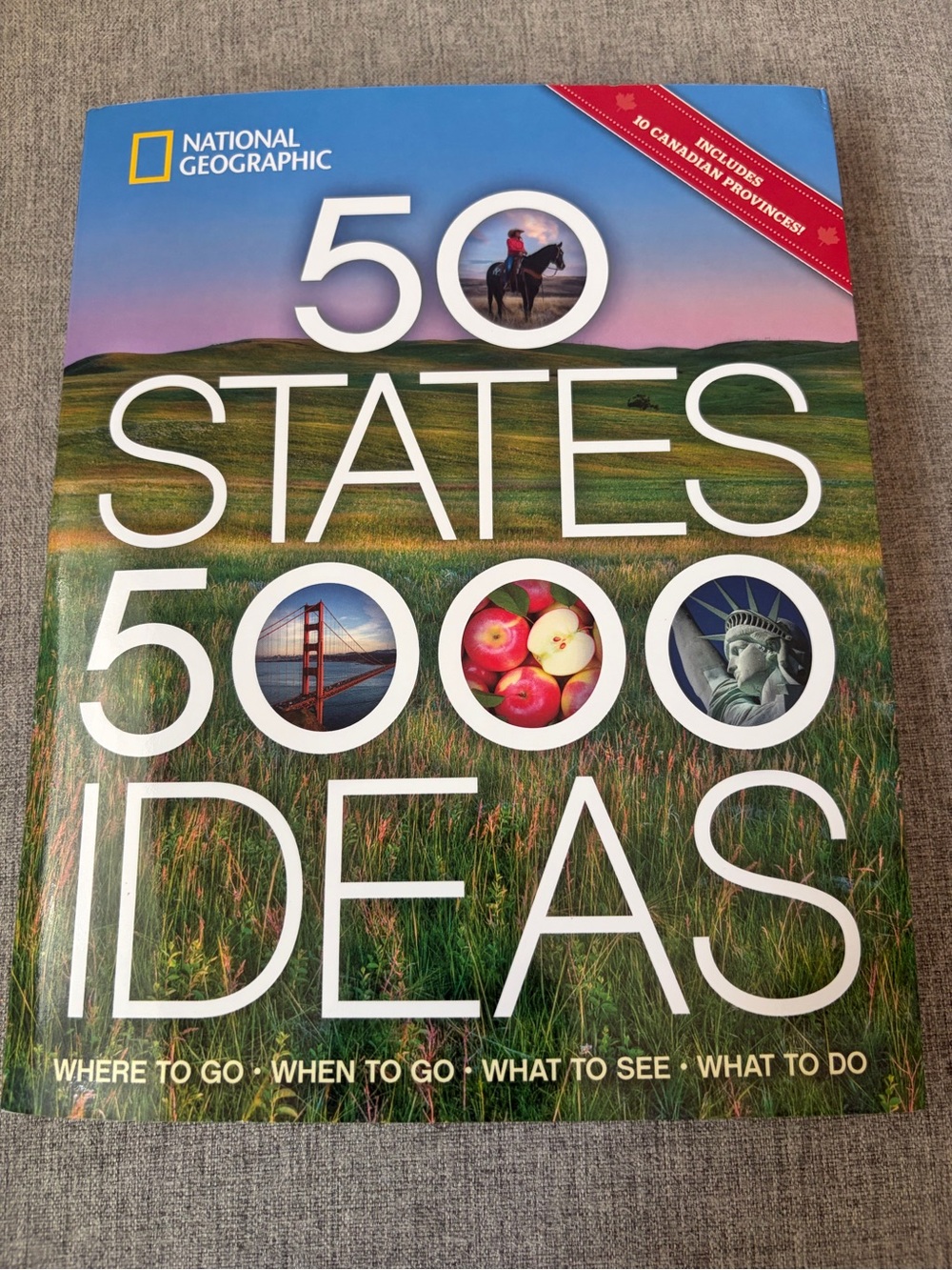 National Geographic Blue Cover City Skyline Travel Book